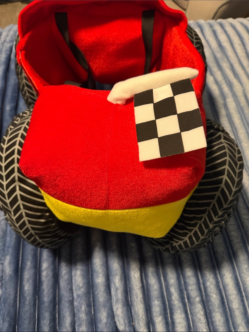 Plush Monster Truck Costume Accessory - Red & Yellow - Picture 4 of 4